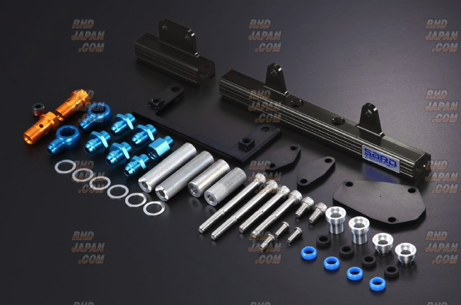 Sard Aluminum Fuel Rail Delivery Pipe Set 8mm - RX-7 FD3S